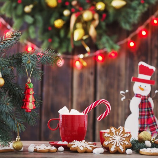 новорічний декор, чашка