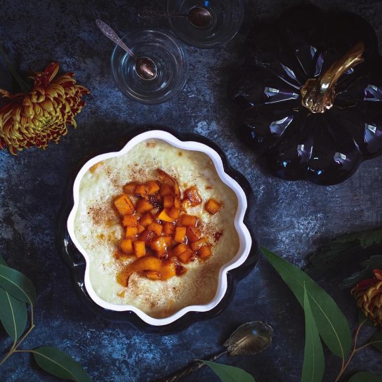 рисовий пудинг з гарбузом