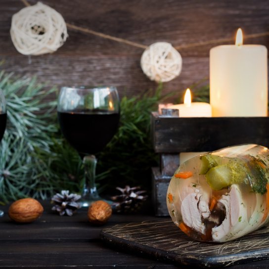 Холодець і вино