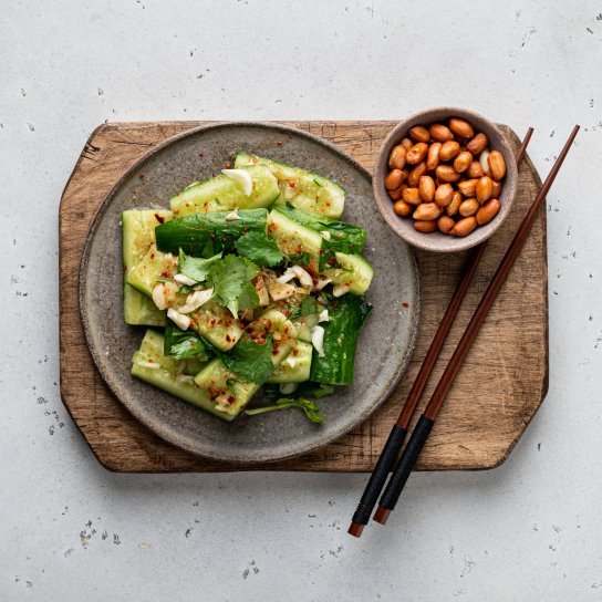 Огірки із заправкою