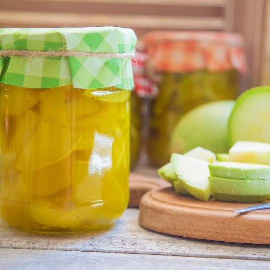 Консервированные ананасы из кабачков