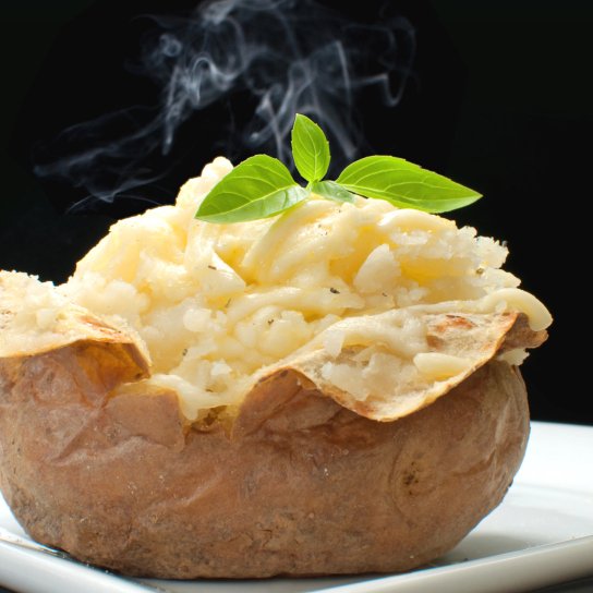 Запечена картопля із сиром