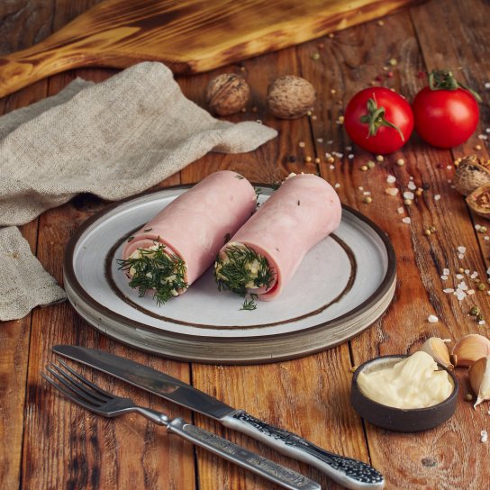 Рулетики з шинки