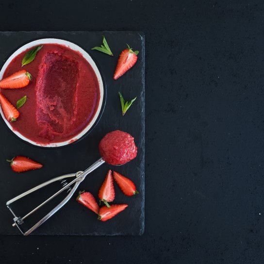 Сорбет з полуниці