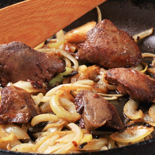 Куряча печінка по-румунськи