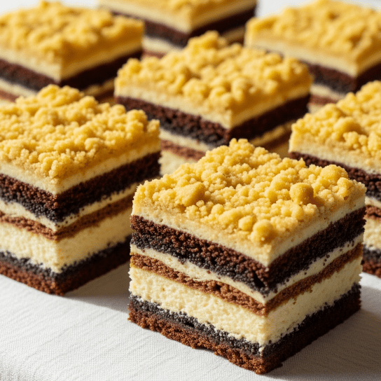 Сирник із маком на шоколадному тісті