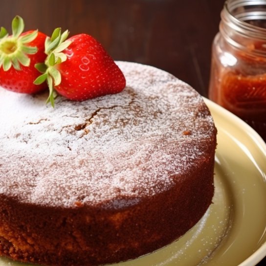 Пиріг з протертою полуницею