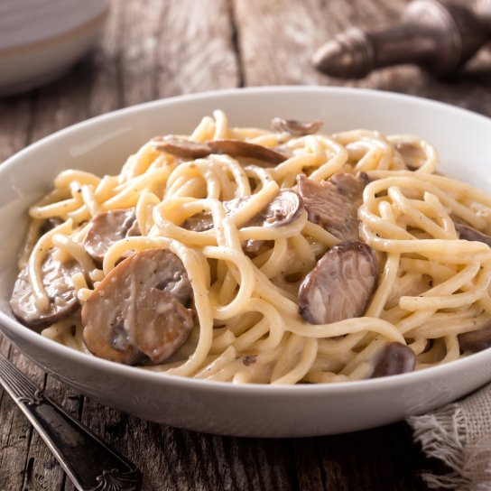 Спагетти с грибами
