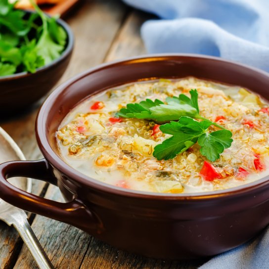 Суп з овочами та кіноа