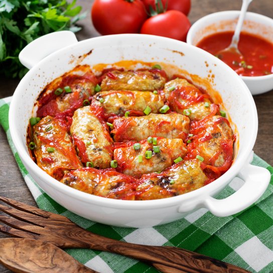 Голубці з кукурудзяною крупою