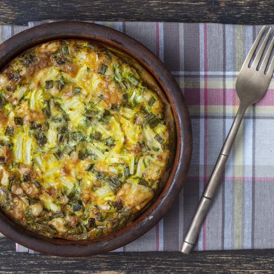 Яєчня з тертими кабачками