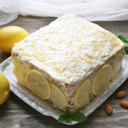 Лимонний торт без випікання