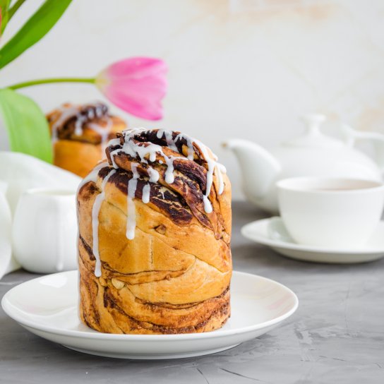 Краффин с шоколадом на Пасху