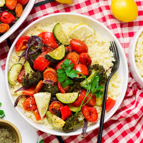 Кускус з броколі та цукіні