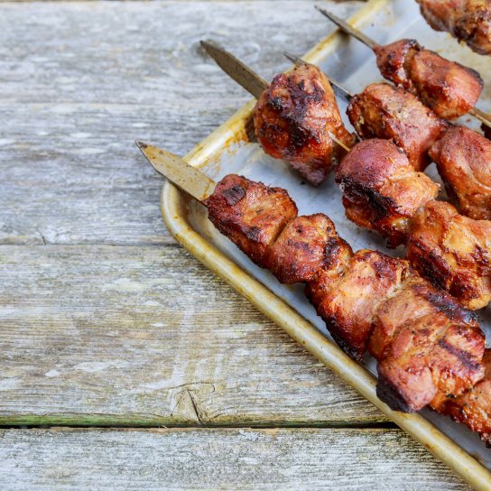 Куриные шашлыки на гриле
