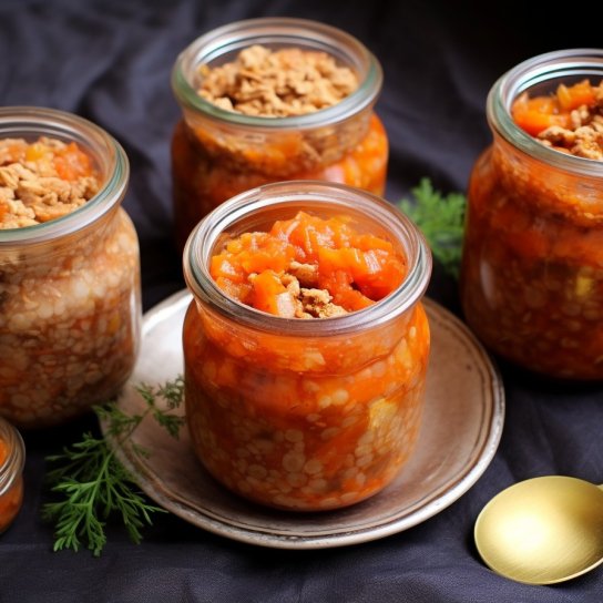 Каша с мясом на зиму