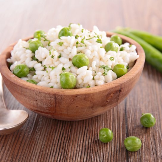 Ризото із цукровим горохом