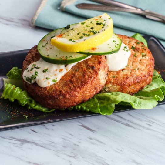 Бургерні котлетки з лосося