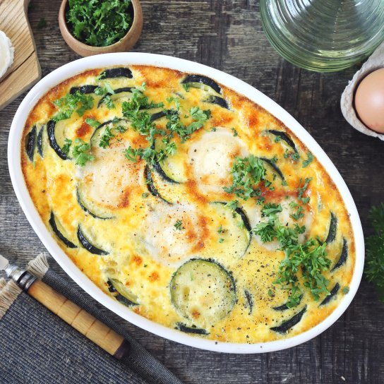 Запечена яєчня з овочами