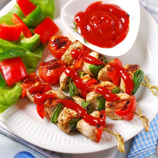 Шашлик з курятини у мікрохвильовці