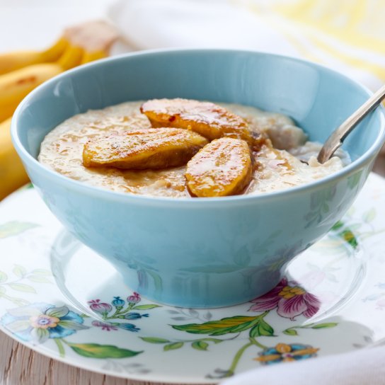 Вівсяна каша з бананами