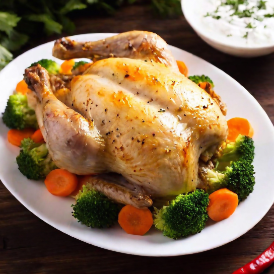 Курча з броколі