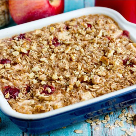 Вівсяна запіканка з яблуками