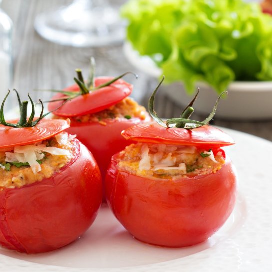 Помидоры, фаршированные грибами