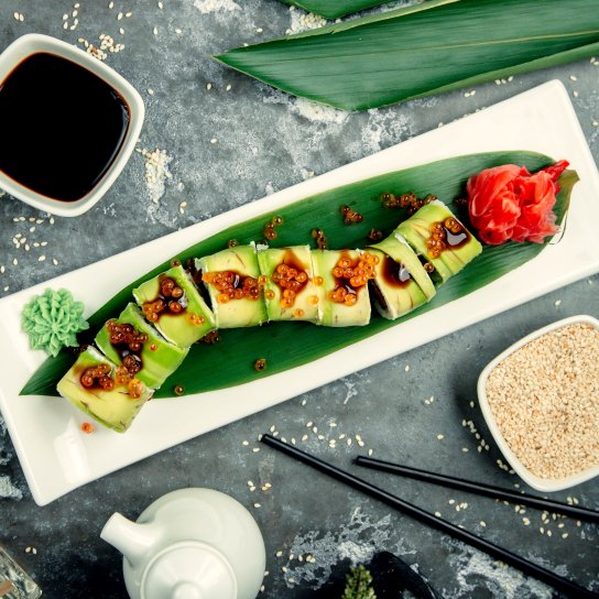 Закуска из рыбы и огурцов