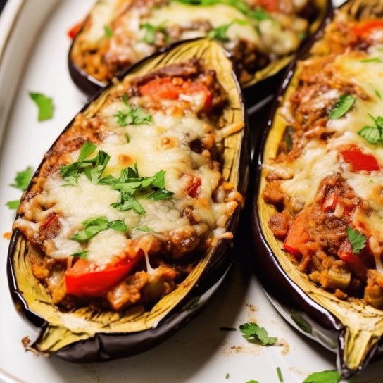 Баклажани з булгуром