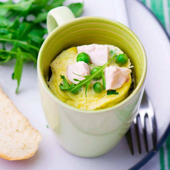 Корейський омлет з крабовими паличками