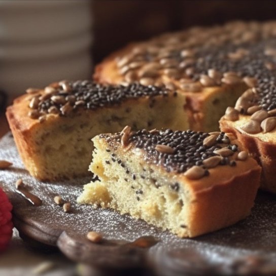 Пиріг з медом і насінням соняшника