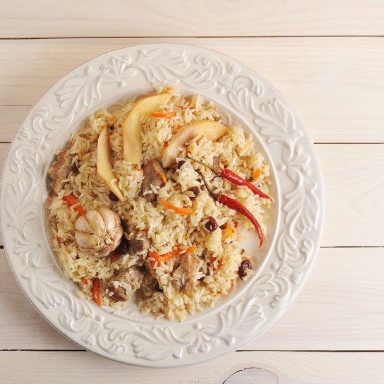 Узбецький плов з айвою