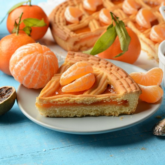 Йогуртовий тарт з мандариновим джемом