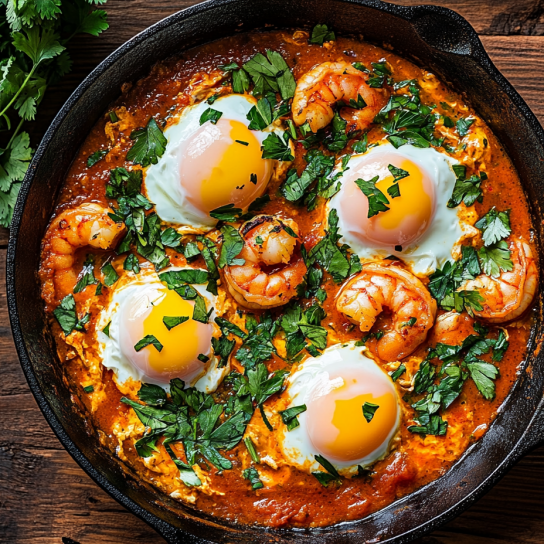 шакшука з креветками