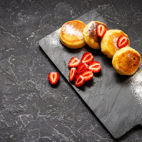 Идеальный завтрак: сырники с белым шоколадом