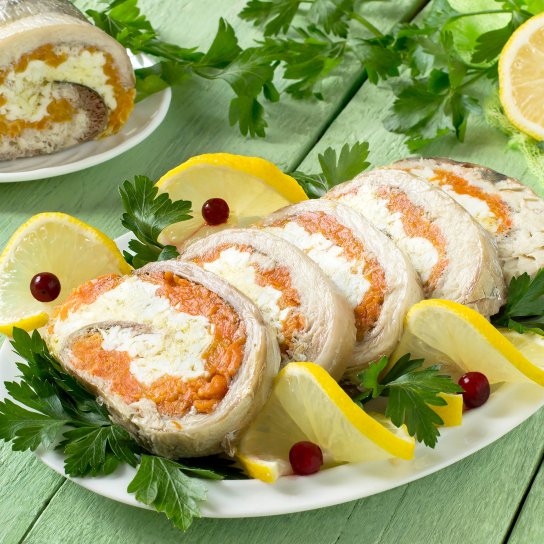 Рулет из скумбрии