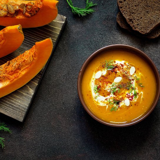 гарбузовий суп із морквою