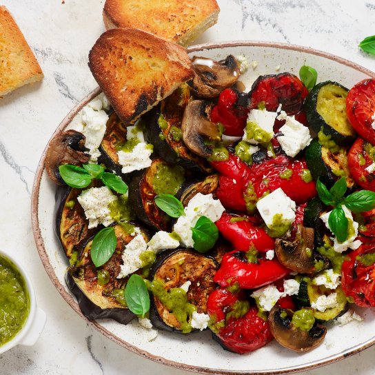 Овочі гриль з фетою