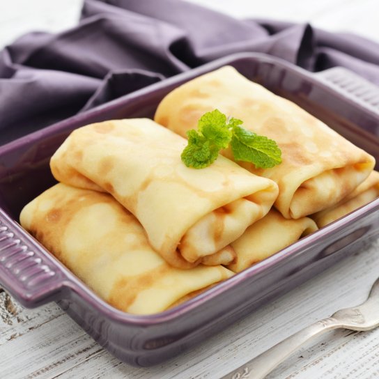 Налисники з м'ясом в духовці