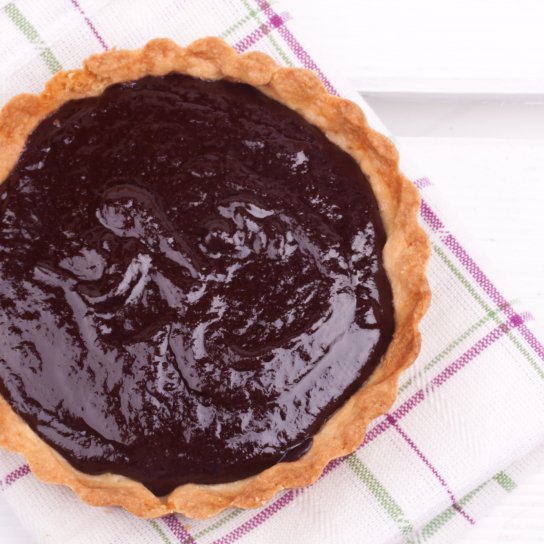 Тарт з манкою і шоколадом