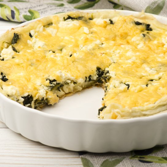 Рисова запіканка зі шпинатом