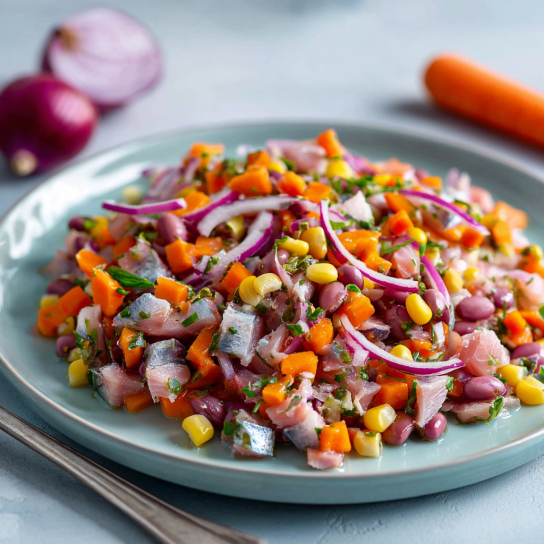 Салат «Оселедець по-мексиканськи»