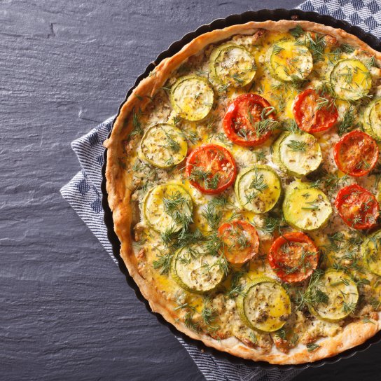 Тарт з цукіні і томатами