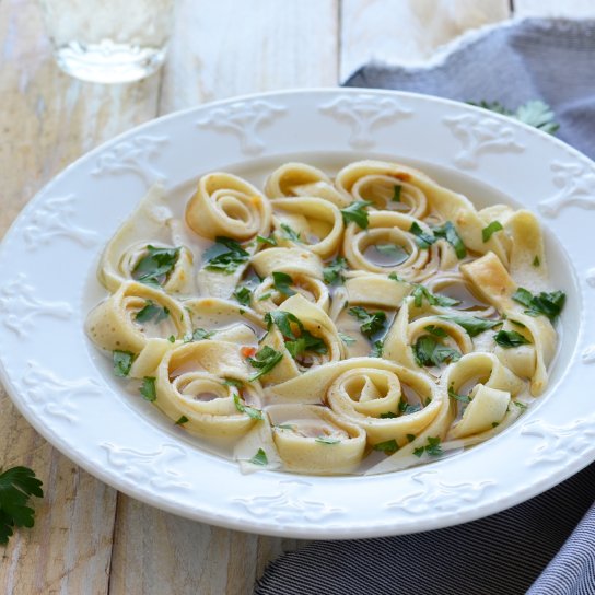 Чеський суп «Панадель» з млинцями