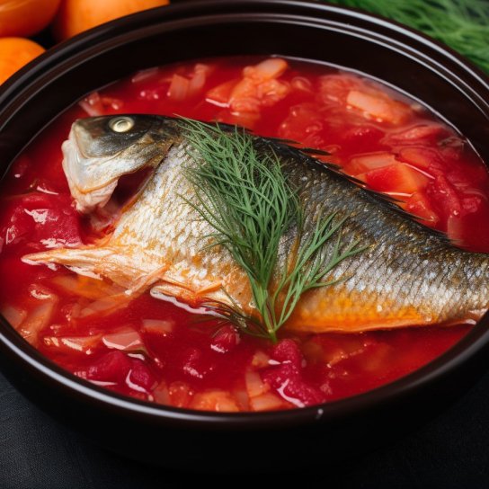 Борщ з карасями