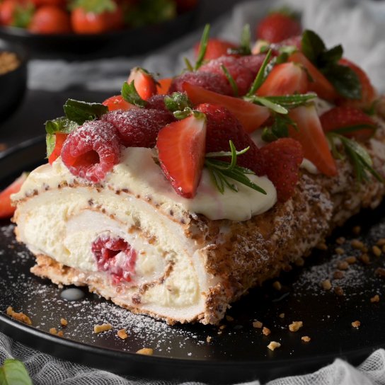 Меренговий рулет