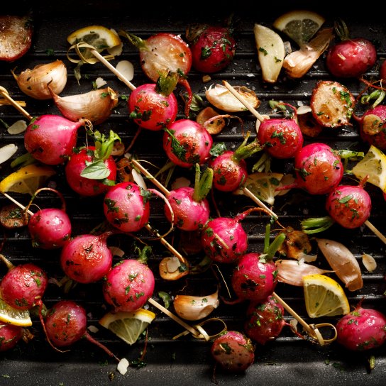 Смачна редиска на грилі