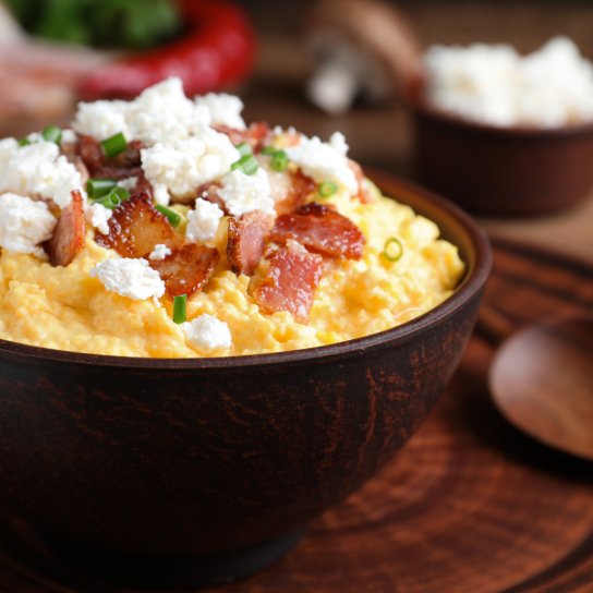 Гороховая каша со шкварками