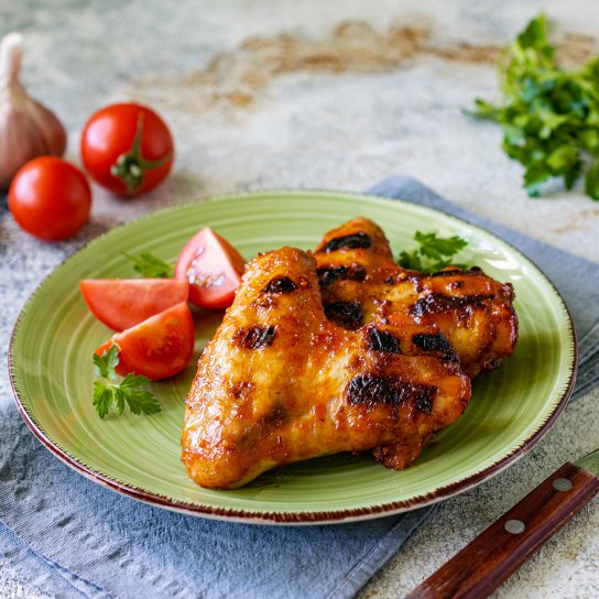 Гострі курячі крильця на грилі